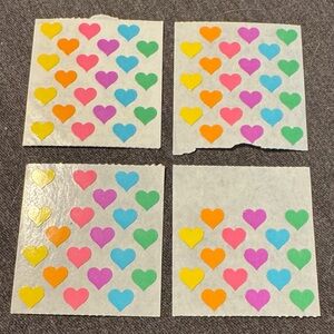 Vintage Sandylion Colourful Heart Stickers